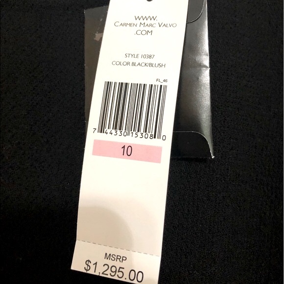 Carmen Marc Valvo Collection- Sleeveless Gown NWT - Picture 3 of 6